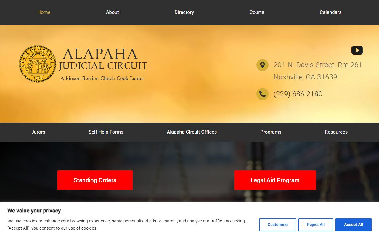 Lanier County criminal court records in the Alapaha Judicial Circuit