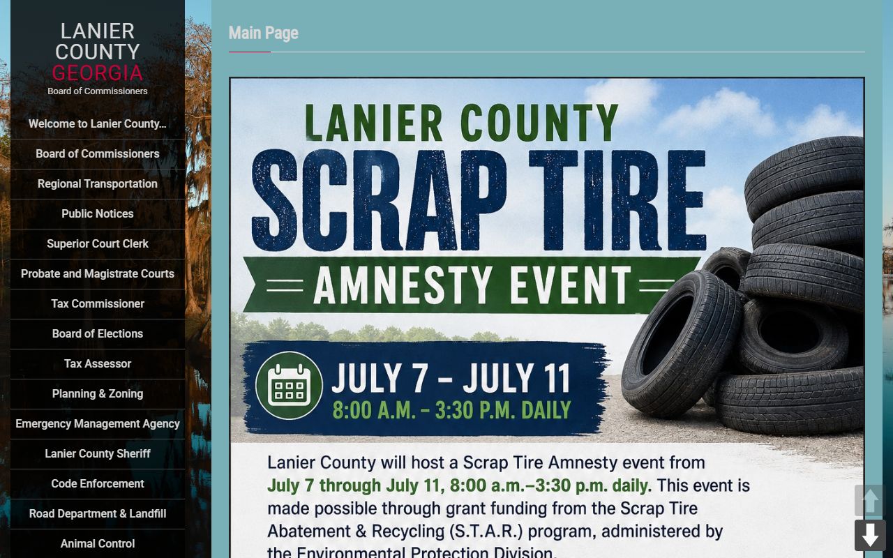 Lanier County court records county department phone list